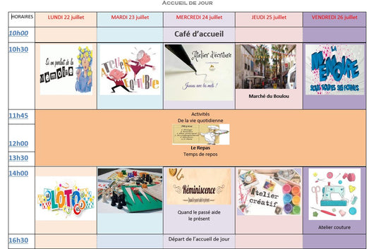 Activités de l'Accueil de Jour