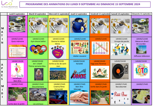 Activités de l'EHPAD